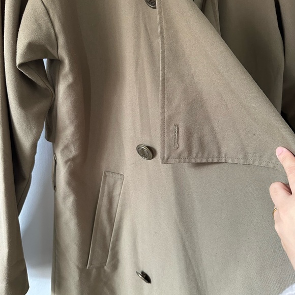 Monki Trendy Trench Cost Olive Green Size Xsmall - Picture 4 of 6